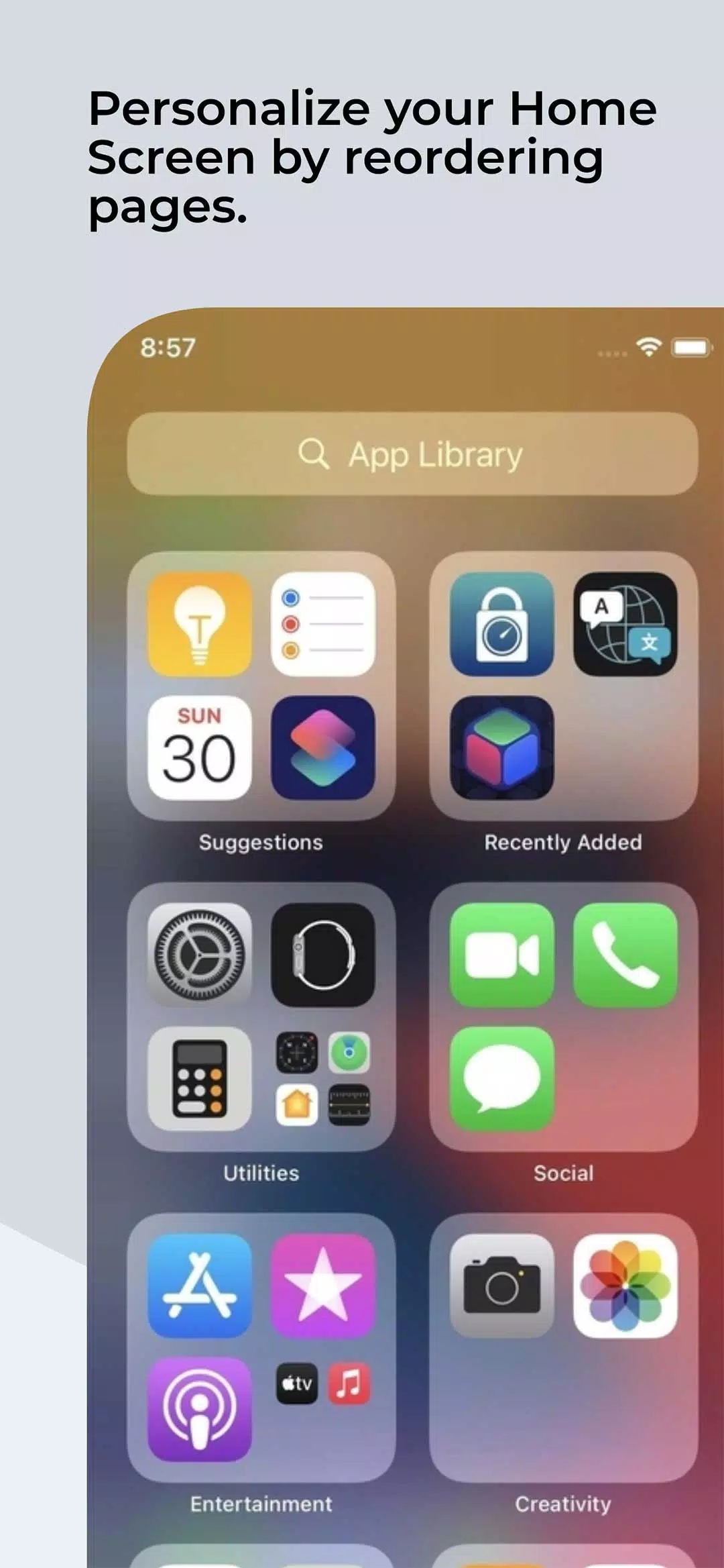 Launcher for iOS Captura de tela 3