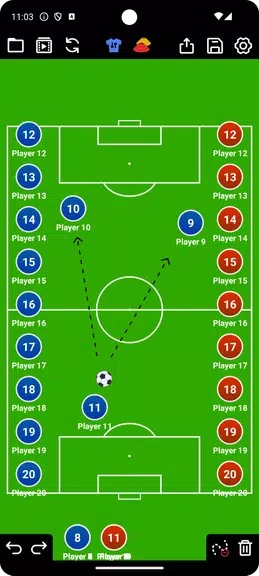 Coach Tactic Board: Soccer Schermafbeelding 3