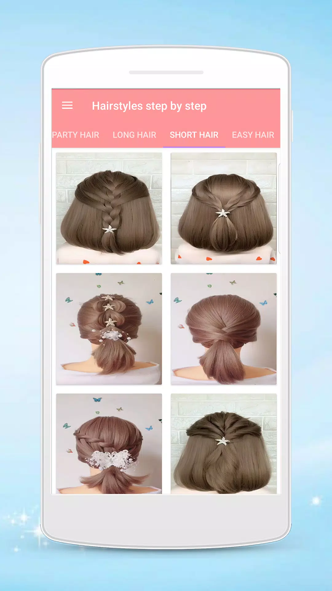 Hairstyles step by step Screenshot 1