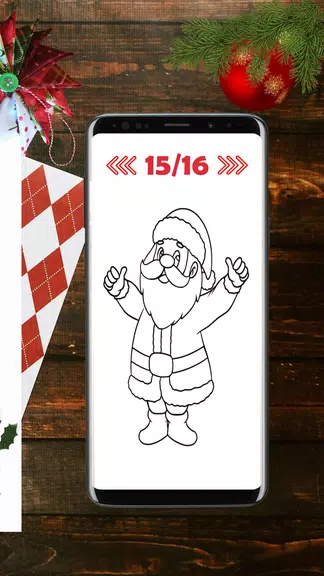 Christmas Drawing App Tangkapan skrin 1