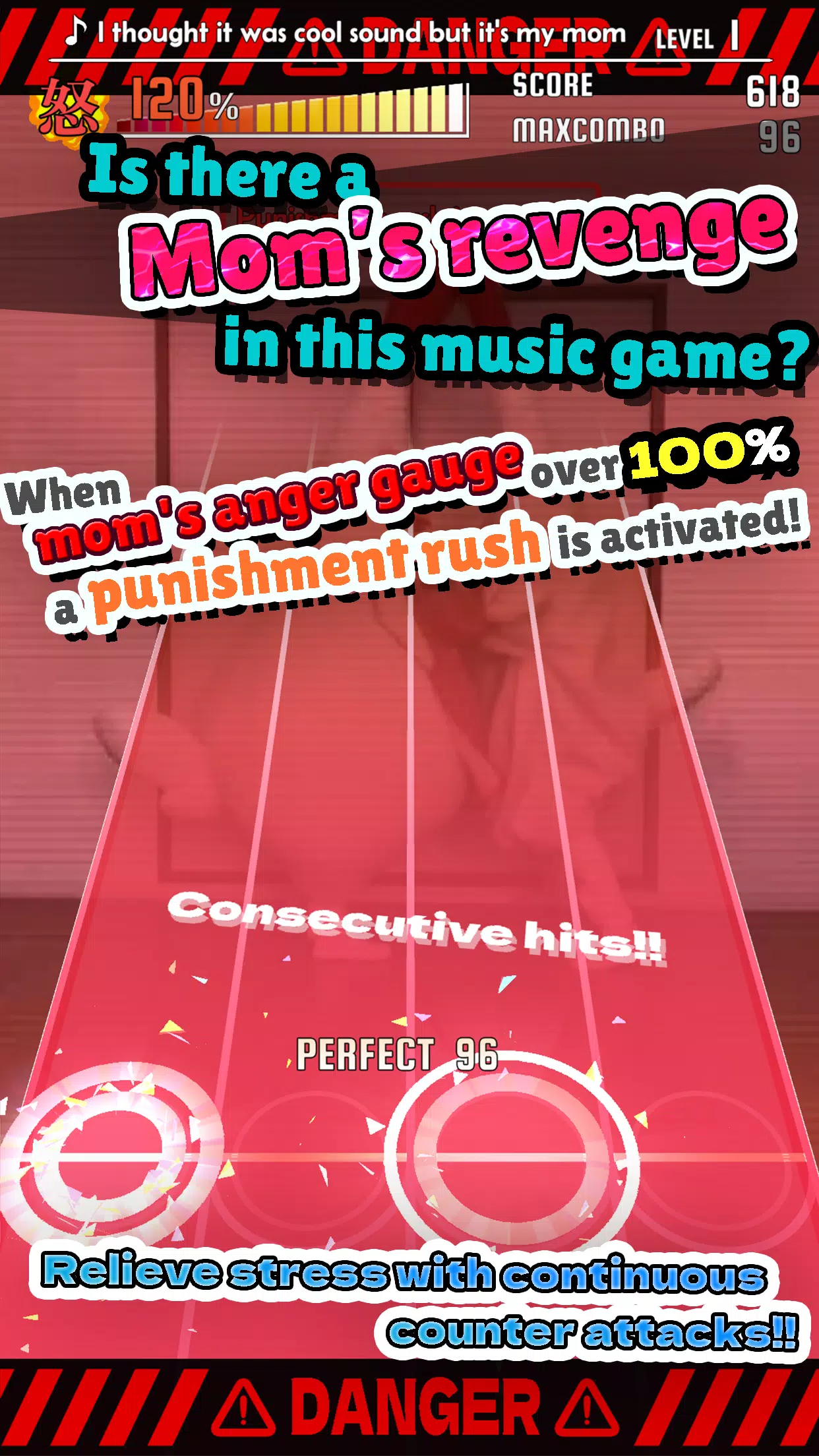 Schermata ChickenMom’s rhythm game 1