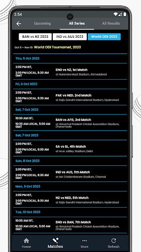 Live Cricket Score, IND vs RSA スクリーンショット 3