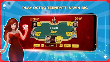 Teen Patti Octro Poker & Rummy Captura de pantalla 1