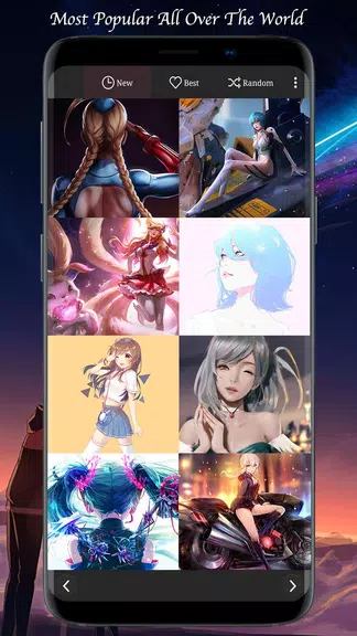 Sexy Anime Girls HD 4K Wallpapers(Manga Comic) Zrzut ekranu 2