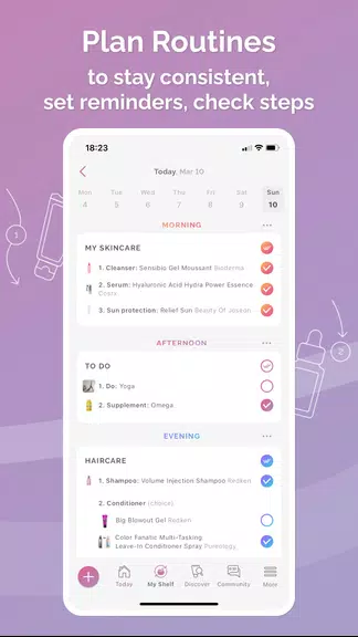 FeelinMySkin Skincare Routine Captura de pantalla 3