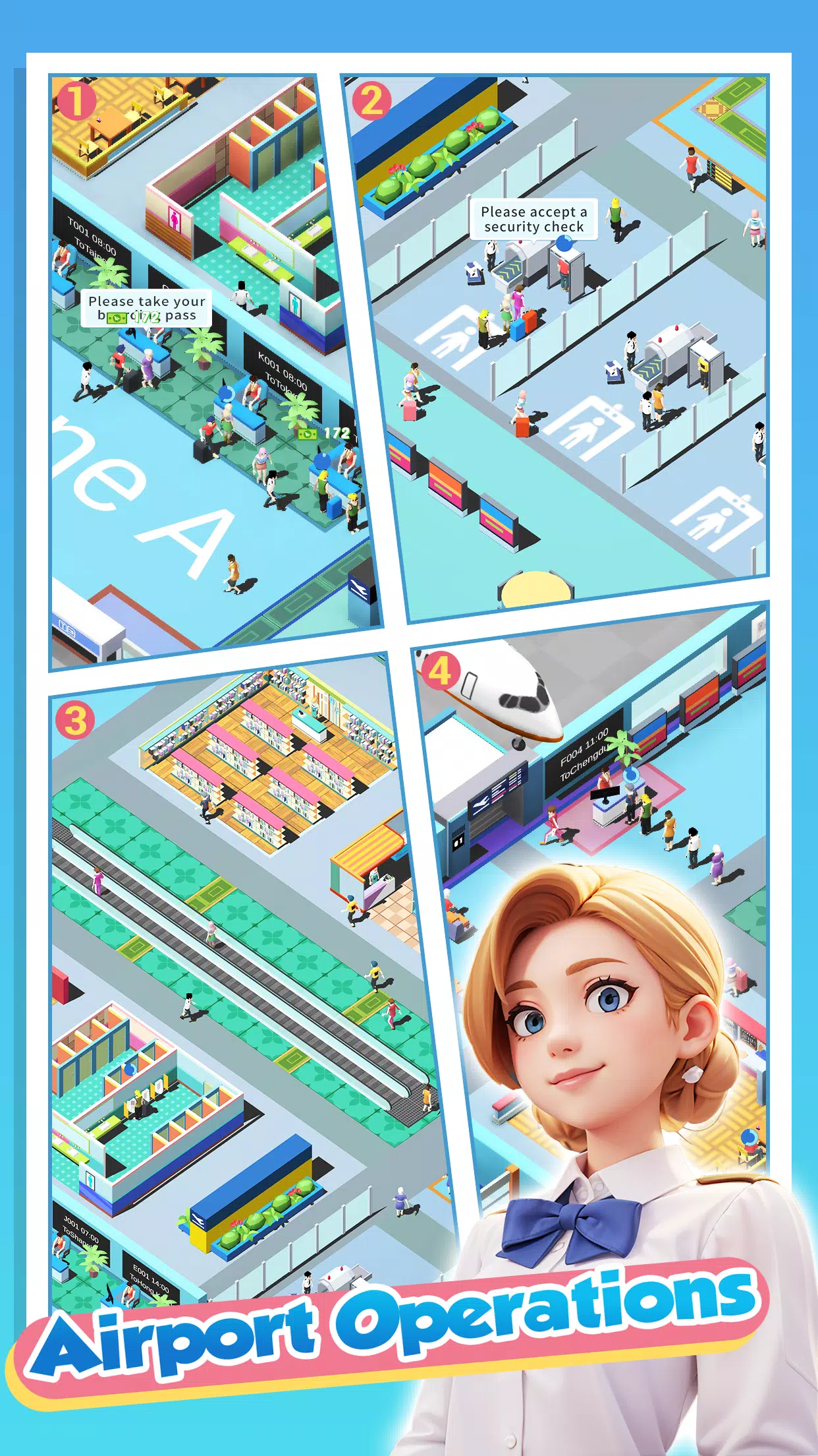 Happy Airport：Simulator Captura de tela 3
