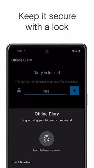 Offline Diary: Journal & Notes Captura de pantalla 3