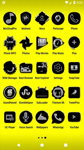 Black Icon Pack Captura de pantalla 2