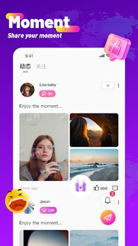 Olamet-Chat Video Live Ảnh chụp màn hình 1