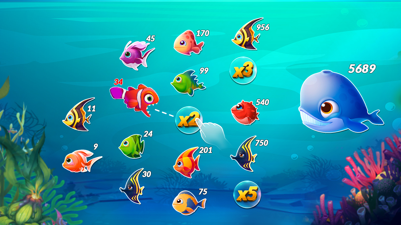 Big Eat Fish Games Shark Games ဖန်သားပြင်ဓာတ်ပုံ 2