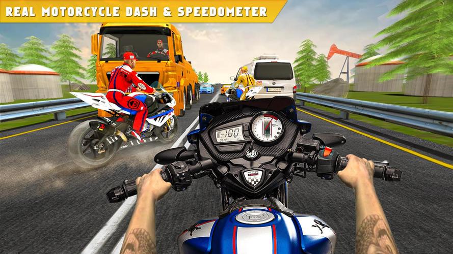 Highway Traffic Bike Race Moto Capture d'écran 1