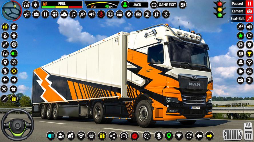 US Truck Driving 3D Truck Game Tangkapan skrin 0