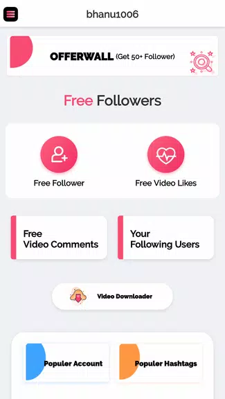 Get fans for tik likes tok - likes & followers Ekran Görüntüsü 1