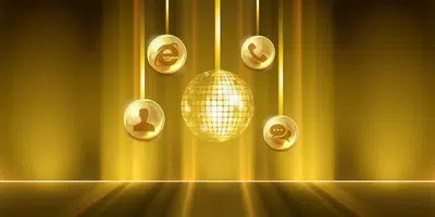 Golden Disco Vintage Theme 스크린샷 0