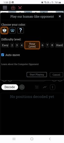DecodeChess Zrzut ekranu 1