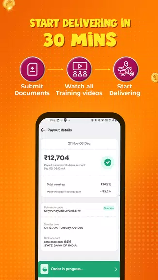 Swiggy Delivery Partner App Schermafbeelding 2