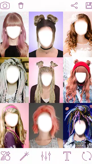 Girls Hairstyles ภาพหน้าจอ 1