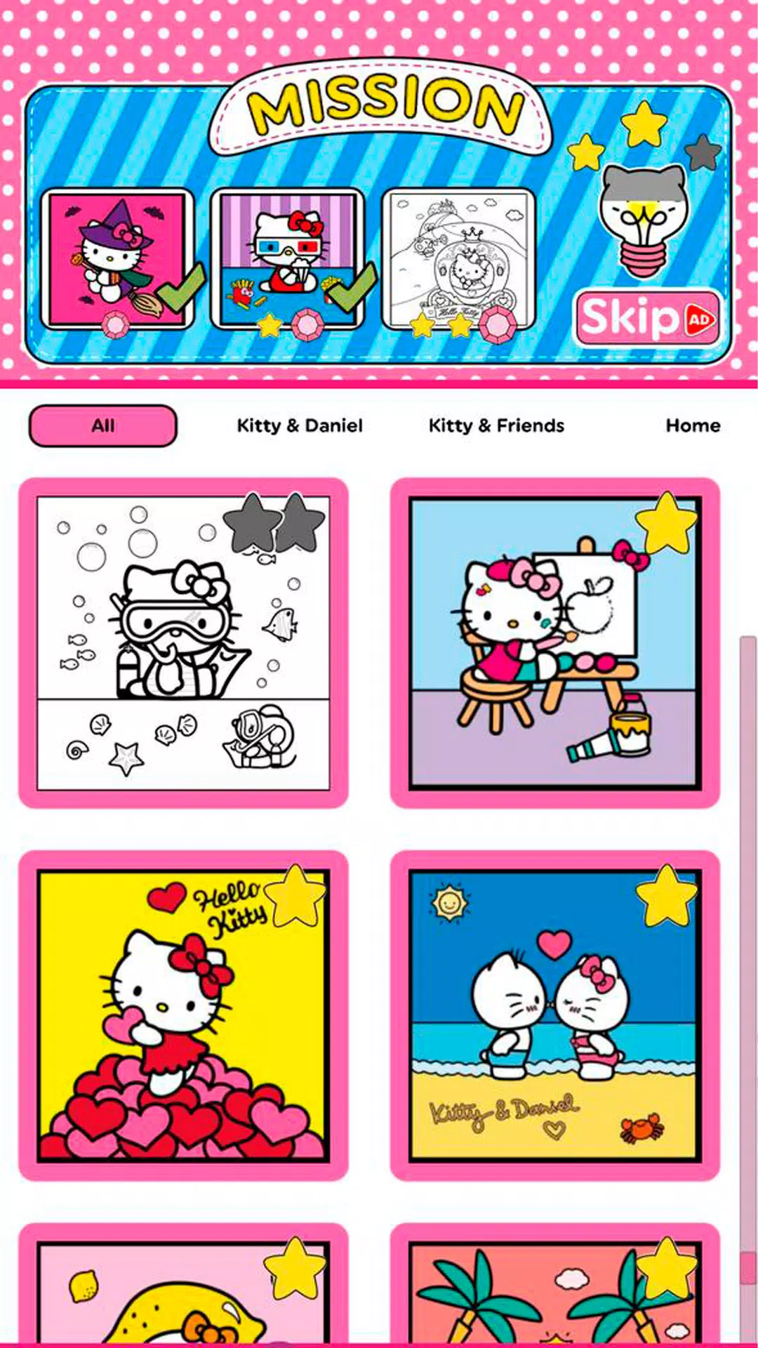 Hello Kitty: Coloring Book Ekran Görüntüsü 1