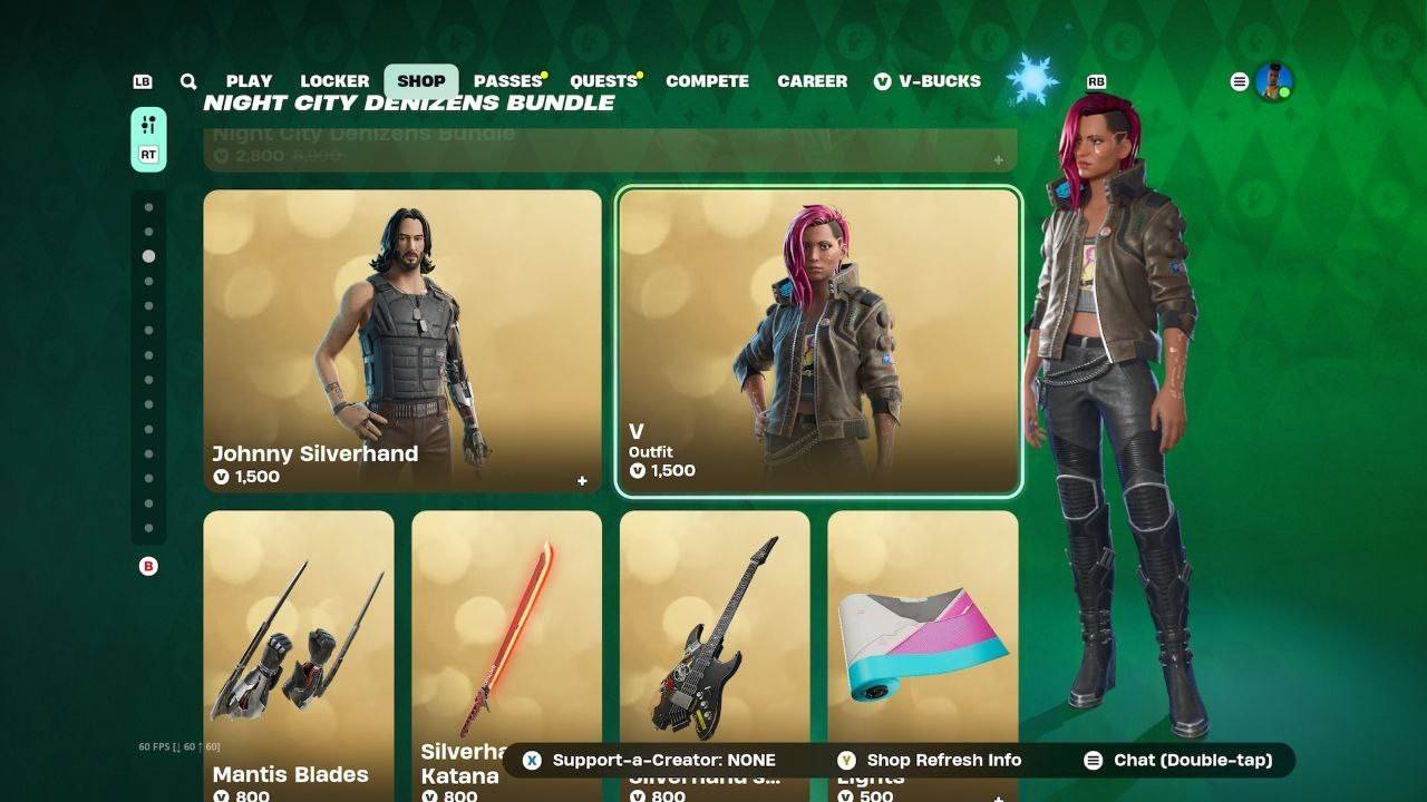 Cyberpunk 2077 Fortnite Collaboration