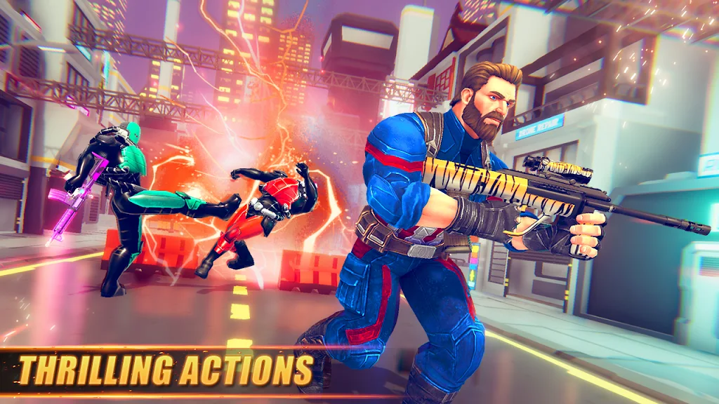 Superhero FPS Shooting Battles Tangkapan skrin 0