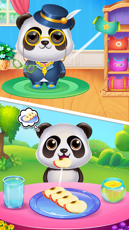 Panda caretaker pet salon game 螢幕截圖 0