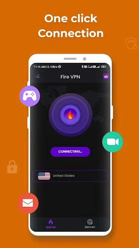 Fire VPN - Vpn Proxy Browser 螢幕截圖 0