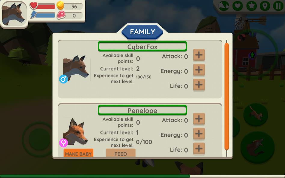 Fox Family - Animal Simulator Mod Screenshot 3