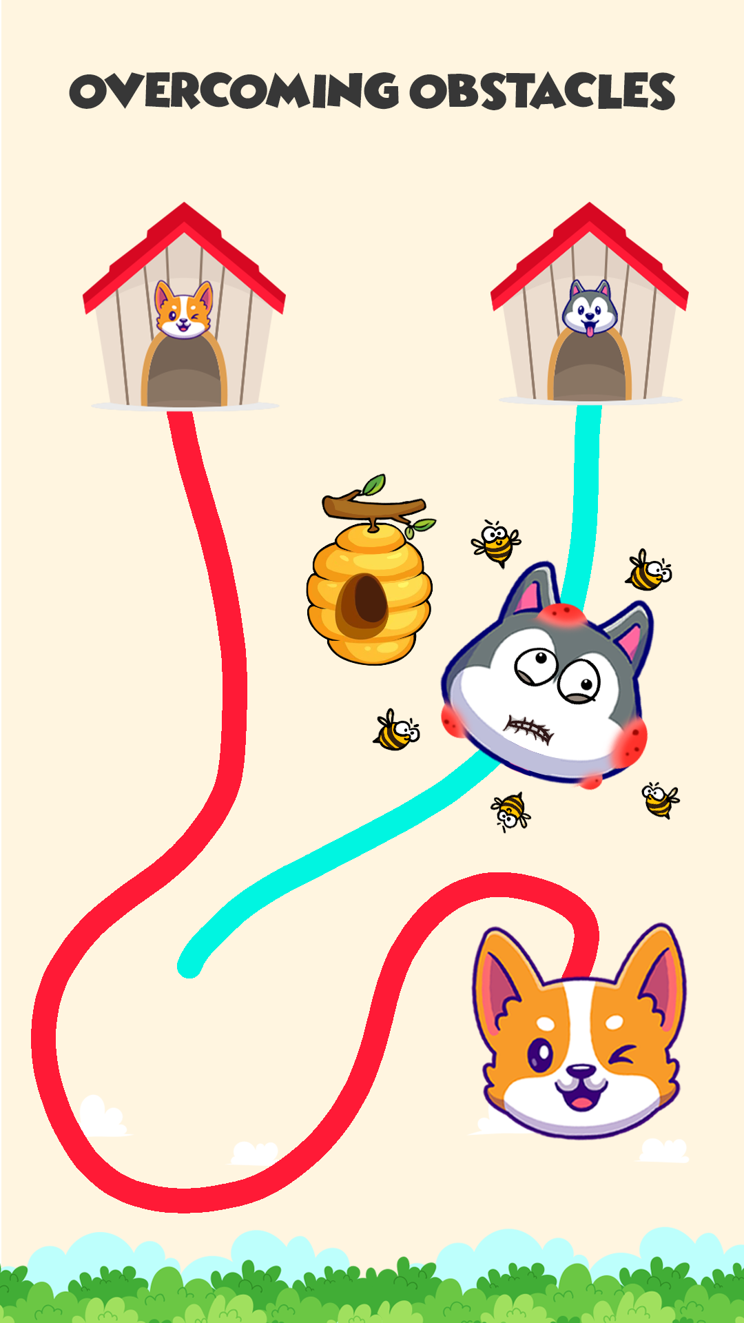 Dog rush: Draw to save games Screenshot 3