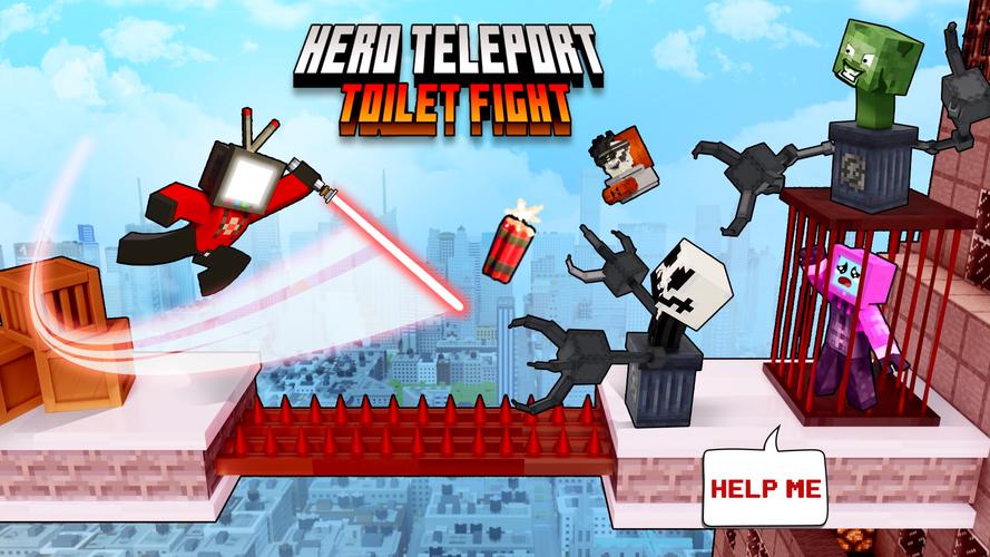 Hero Teleport: Toilet Fight 螢幕截圖 0