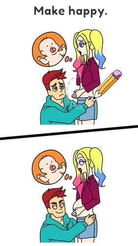 Draw Happy Queen : Puzzle Game Screenshot 1