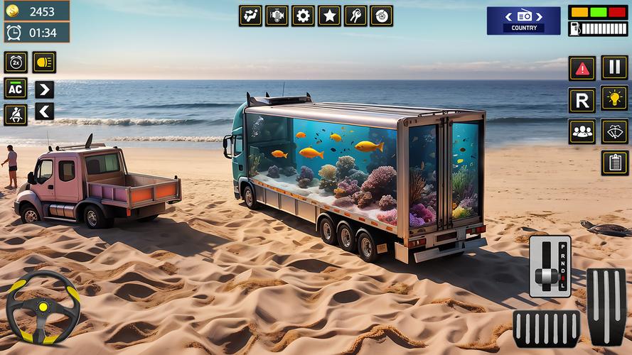 Euro Transporter Truck Games Captura de tela 2