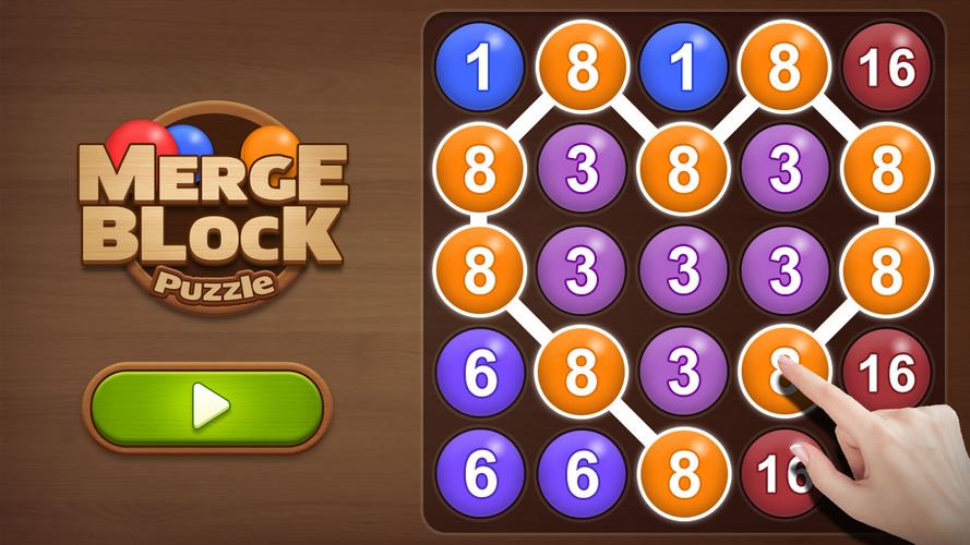 Merge bubble - Number game Ảnh chụp màn hình 0