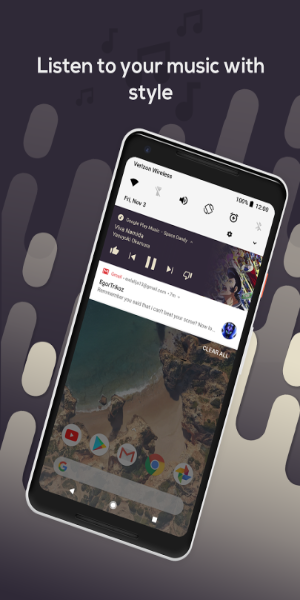Material Notification Shade Captura de pantalla 2