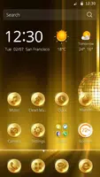 Golden Disco Vintage Theme 스크린샷 1