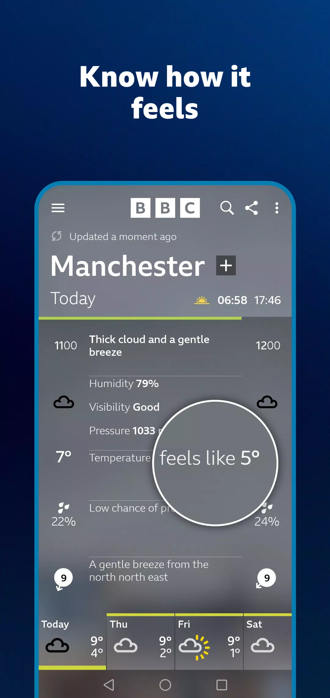 BBC Weather Ảnh chụp màn hình 3