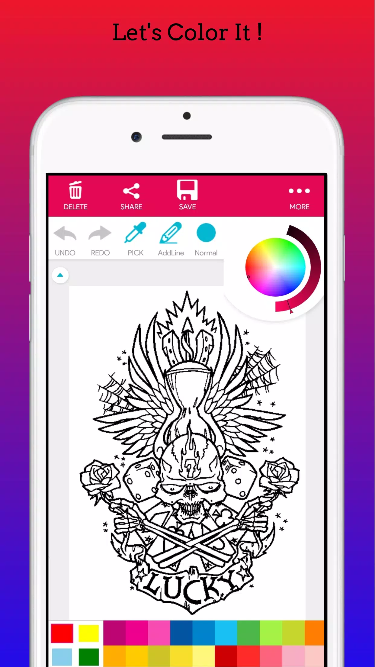 Adults Tattoo Coloring Book Скриншот 3