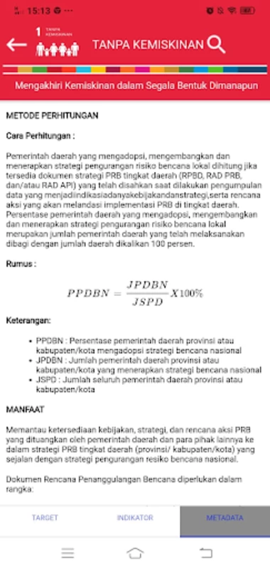 SDG Metadata Indonesia 螢幕截圖 1