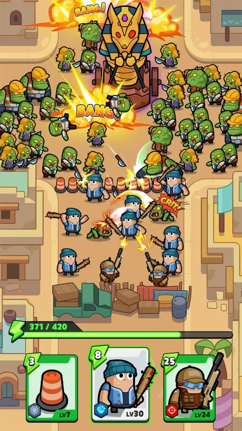 Zombie City: Attack Army Tangkapan skrin 0