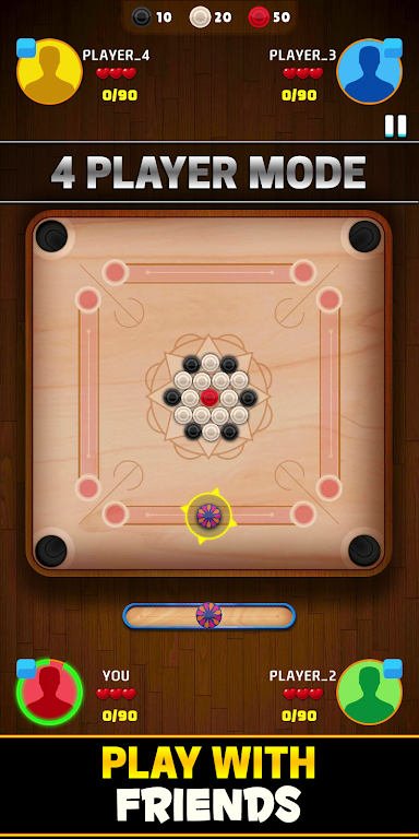 Carrom Offline : Pool City Captura de tela 0