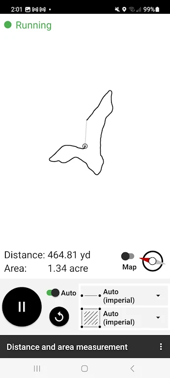 Distance and area measurement Ảnh chụp màn hình 1