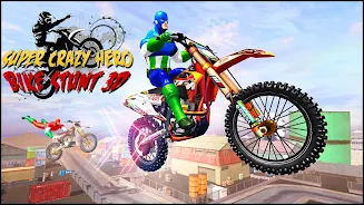 Bike Games Stunts: Spider Hero 螢幕截圖 0