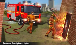 Fire Truck: Firefighter Game স্ক্রিনশট 0