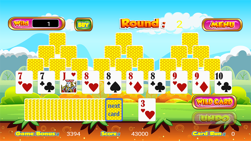 Tri Towers Tri Peaks Solitaire Zrzut ekranu 1