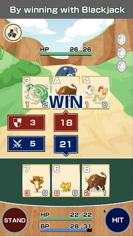 Schermata BJ Battle 0