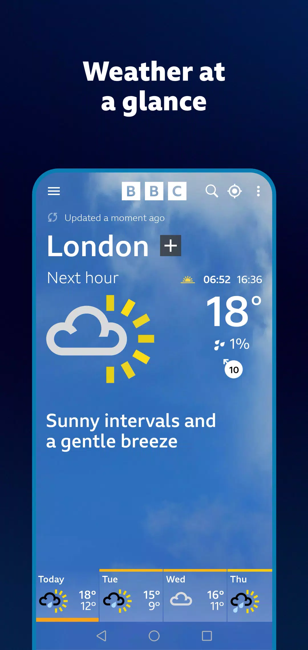 BBC Weather Ảnh chụp màn hình 0