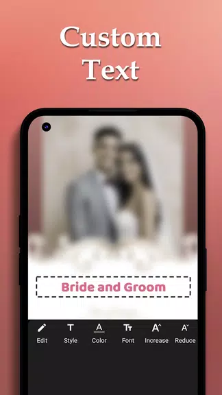 Custom Wedding Cards Maker Capture d'écran 1