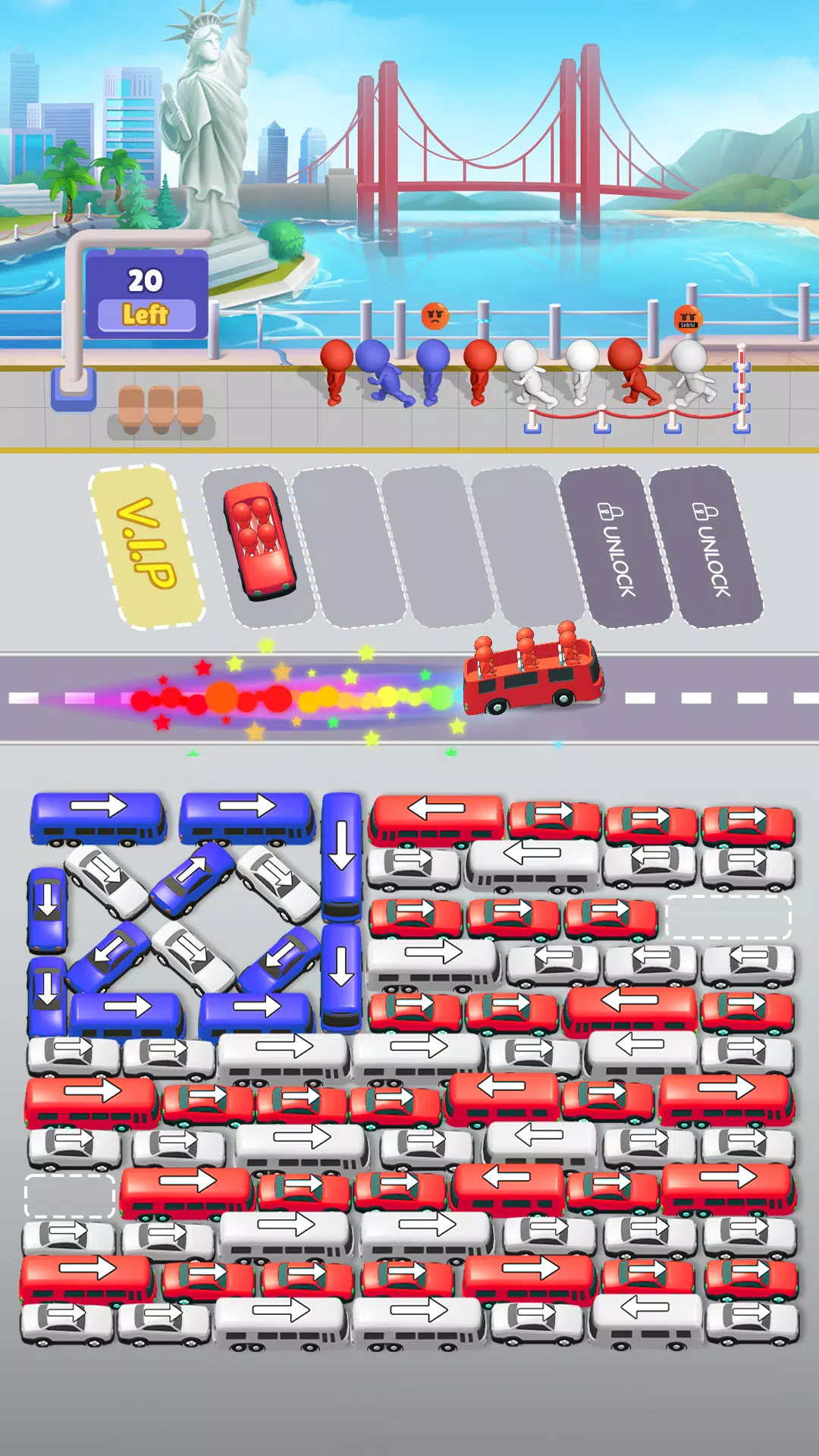 Bus Sort Jam: Parking Puzzle Captura de pantalla 0