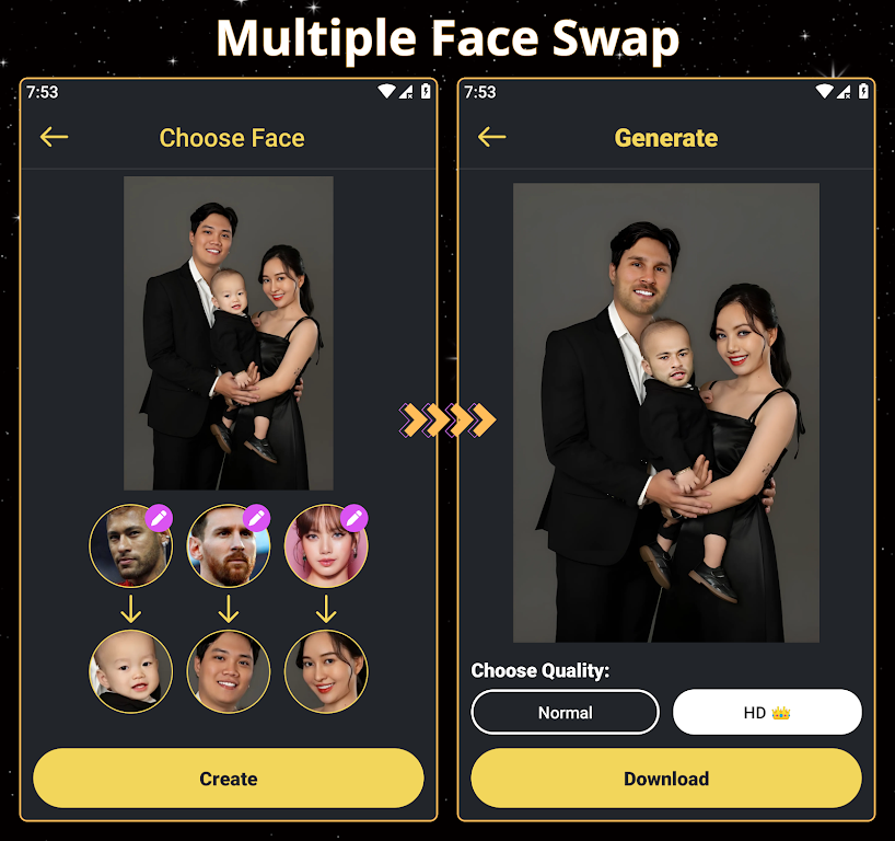 Face Over: AI Face Swap ဖန်သားပြင်ဓာတ်ပုံ 0