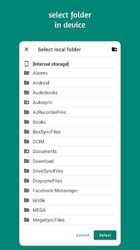 Autosync - File Sync & Backup ဖန်သားပြင်ဓာတ်ပုံ 1