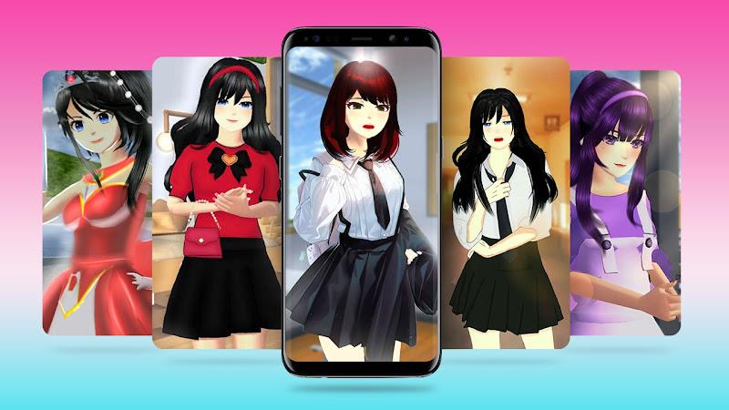 Sakura School Wallpaper & Live Captura de tela 2